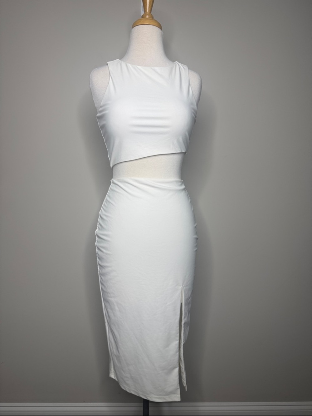 superdown Cut-Out Midi Dress with Side Slit Wedding Beach Vacation Size Small